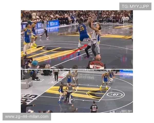 NBA篮筐被扣歪，裁判暂停比赛维修